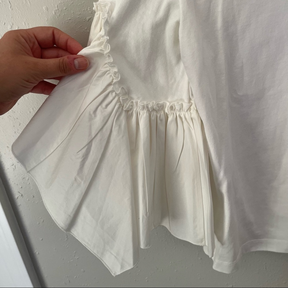 SeeByChloe White Flare Sleeve Blouse Size XS - Picture 7 of 9